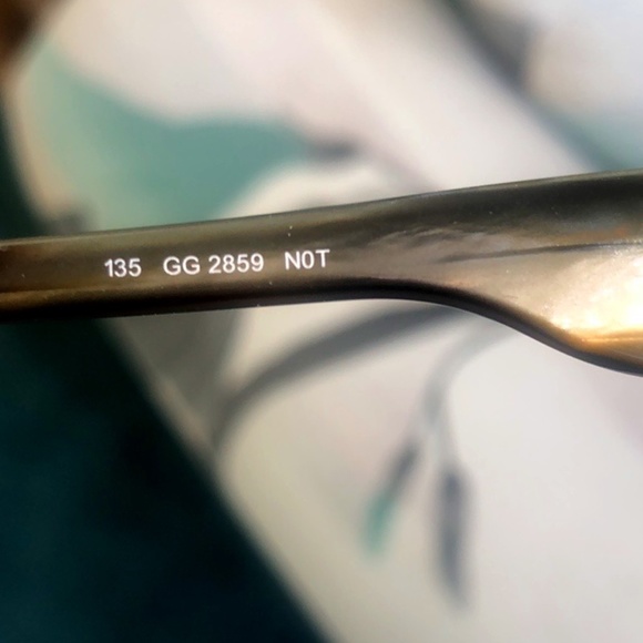 Gucci Brown Half Rim Eyeglasses 2859 Italy /COA - Picture 6 of 11